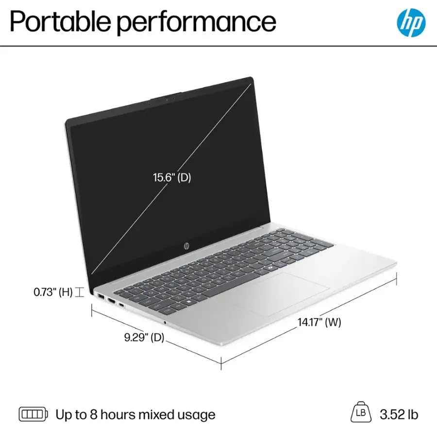 HP 15.6" Touchscreen Laptop for Student & Business, Microsoft Office Lifetime License, Intel 13th Gen Core i3-1315U, 64 GB RAM, 2 TB SSD, Intel UHD Graphics, Fast Charge, HD Camera, Windows 11 Pro