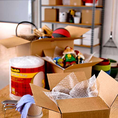 Scotch Sure Start Packing Tape, Clear, Quiet Unwind and Easy Start, 1.88 in. x 22.2 yd., 6 Tape Rolls with Dispensers