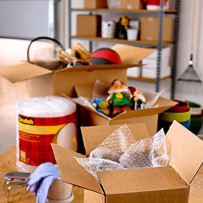 Scotch Sure Start Packing Tape, Clear, Quiet Unwind and Easy Start, 1.88 in. x 22.2 yd., 6 Tape Rolls with Dispensers