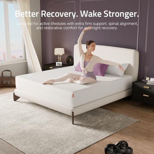 DREAMATTER Queen Mattress 10-Inch for Cooler Sleep – Cooling Gel Memory Foam with Back Support & Pressure Relief, Medium to Firm, Airflow Queen Size Mattress in a Box for Adults, Couples, Guest Rooms