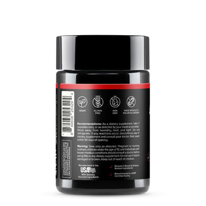 Snap Supplements Nitric Oxide Supplement with L-Arginine to Support Energy, Quick Recovery, Heart Health, Muscle Growth & Circulation, 60 Vegetarian Capsules (1 Month Supply)