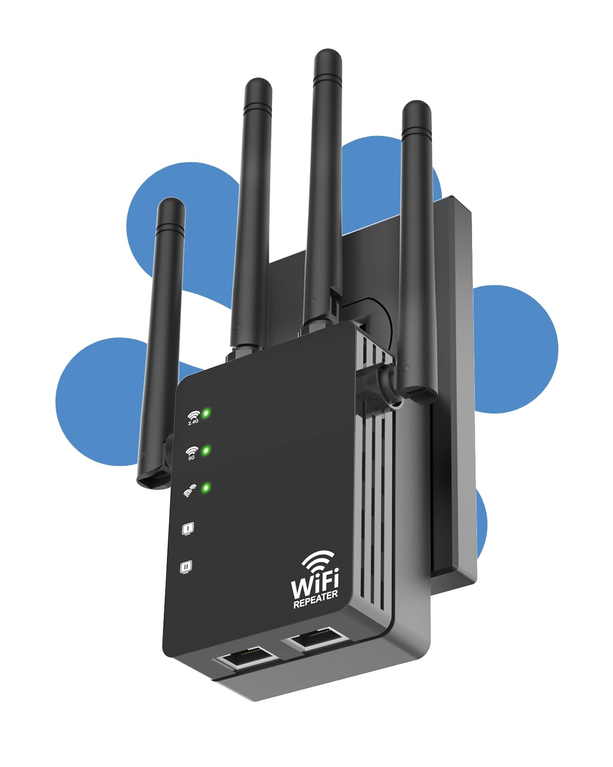 WiFi Extender Signal Booster Covers 12880 Sq.ft, WiFi Extender for Home and Outdoor, Compatible with 105 Devices, Dual Band 5GHz/2.4GHz, WiFi Repeater Range Extender