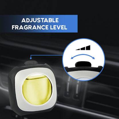 Air Jungles Lemon Ginger Scent Car Air Freshener Clip, 6 Vent Clips, 4ml Each, Long Lasting Air Freshener, Up to 180 Days Car Refresher Odor Eliminator