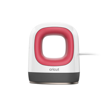 Cricut EasyPress Mini Heat Press for Pressing Small Objects Like Shoes, Stuffed Animals, Hats & More, 3 Heat Settings & Precision Tip, Ceramic-Coated Heat Plate, Compact & Lightweight, Raspberry