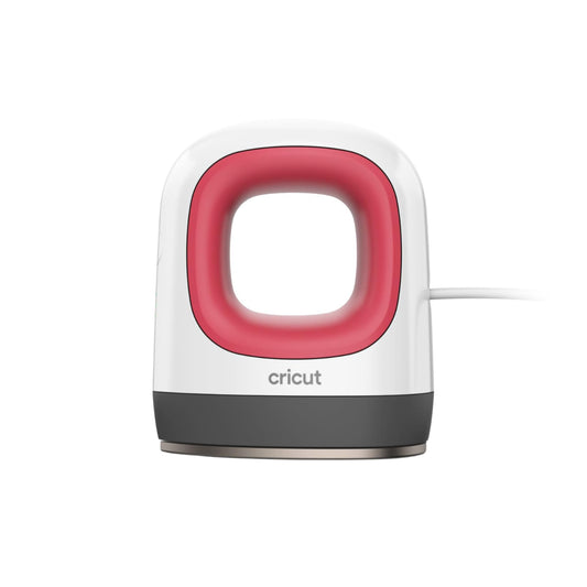 Cricut EasyPress Mini Heat Press for Pressing Small Objects Like Shoes, Stuffed Animals, Hats & More, 3 Heat Settings & Precision Tip, Ceramic-Coated Heat Plate, Compact & Lightweight, Raspberry