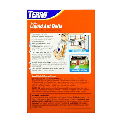 TERRO T300B Indoor Liquid Ant Killer , 12 Bait Stations