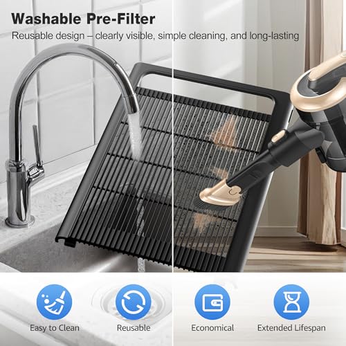 KNKA Air Purifiers for Home Bedroom Up to 1,695 Ft² in 1 Hr, APH4000, Black