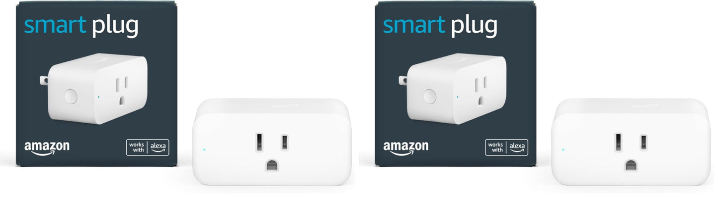 Amazon Smart Plug | Works with Alexa | Simple Setup, Endless Possibilities (2-Pack)