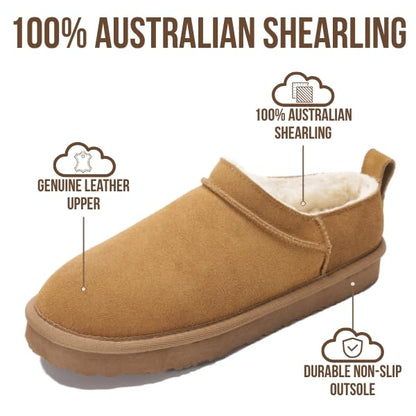 Project Cloud 100% Genuine Leather Micro Boots for Women – Water Resistant Womens Boots with Memory Foam Insole – Slip On Fall Shoes for Women 2025 for All-Day Comfort (HIPSTER,CHSTNUTSDE,8)
