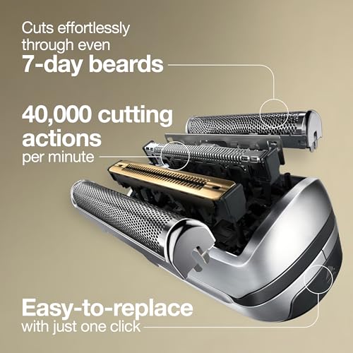 Braun Series 9 Electric Shaver Replacement Head - 92S - Compatible with all Series 9 Electric Razors 9290cc, 9291cc, 9370cc, 9293s, 9385cc, 9390cc, 9330s, 9296cc