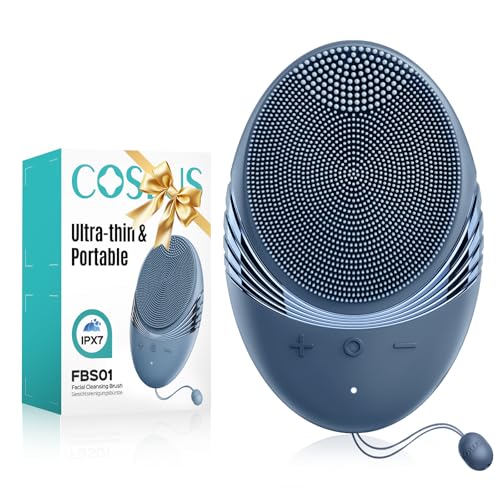 COSLUS FBS01 Facial Cleansing Brush Face Scrubber, Compact for Travel