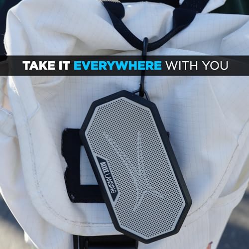 Altec Lansing x Miami Dolphins - Portable Bluetooth Speaker HYDRAMINI 2.0, IP67 Waterproof, 8W Output, 12h Playtime, USB-C Quick Charge, Voice Assistant Integration (Miami Dolphins)