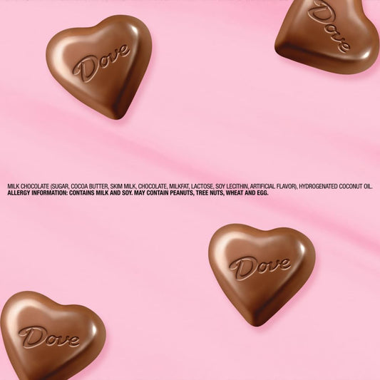 DOVE Assorted Chocolate Truffles, Valentines Chocolate Candy Gift, 5.82 oz Heart Tin