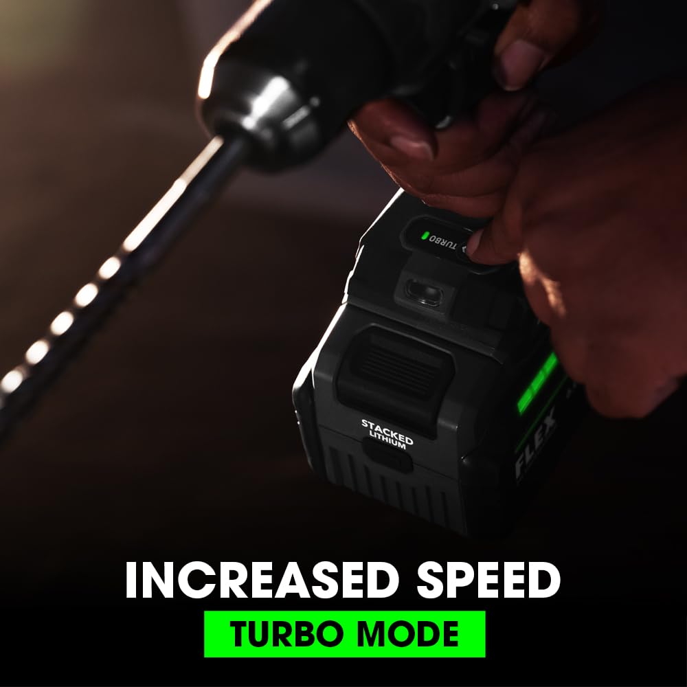 FLEX 24V Brushless Cordless 1/2-Inch 1,400 In-Lbs Torque 2-Speed Hammer Drill Turbo Mode Tool Only, Battery and Charger Not Included - FX1271T-Z