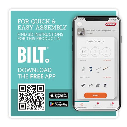 Genie StealthDrive 7155 Connect Smartphone-Controlled Belt Drive Garage Door Opener - 1 Each
