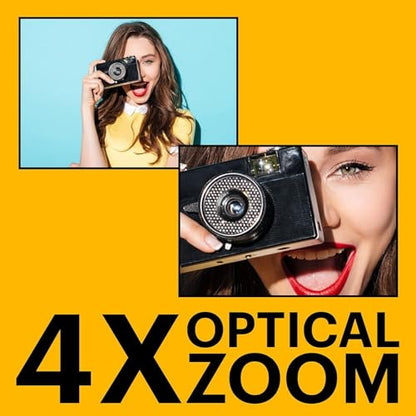 KODAK PIXPRO FZ45 16MP Compact Digital Camera, 4X Optical Zoom, AA, Red