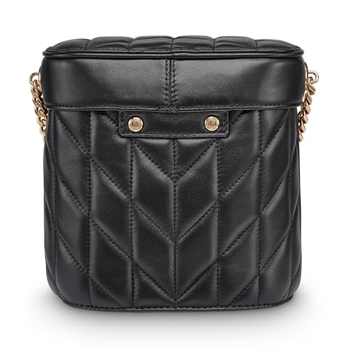 KARL LAGERFELD Paris Women's Crossbody, Black/Gold, One Size