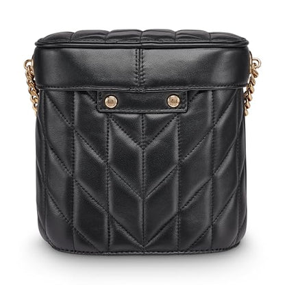 KARL LAGERFELD Paris Women's Crossbody, Black/Gold, One Size