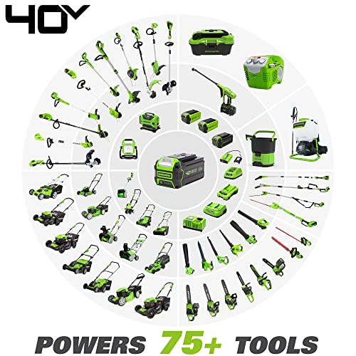Greenworks 40V 16" Brushless Cordless Chainsaw, 4.0Ah Battery and Charger Included