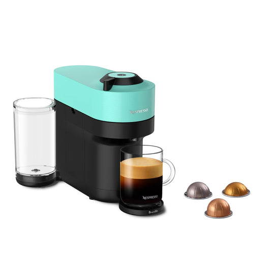 Nespresso Vertuo Pop+ Coffee and Espresso Maker by Breville, Aqua Mint