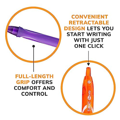 BIC Gelocity Quick Dry Ocean Themed Gel Pens, Medium Point (0.7mm), 16-Count Gel Pen Set, Colored Gel Pens for Note Taking and Journaling