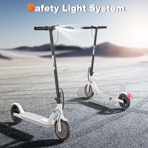 Electric Scooter, 500W/350W Powerful Motor & 19 MPH Top Speed, 16/25 Miles Range, Folding E Scooter with Dual Braking for Teens and Adults