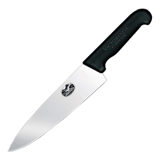 Victorinox Swiss Army 5.2063.20-X4 Fibrox Straight Chef's Knife Black 8 in