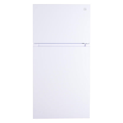 Kenmore 33 in. 20.5 cu. ft. Capacity Refrigerator/Freezer with Full-Width Adjustable Glass Shelving, Humidity Control Crispers, ENERGY STAR Certified, White