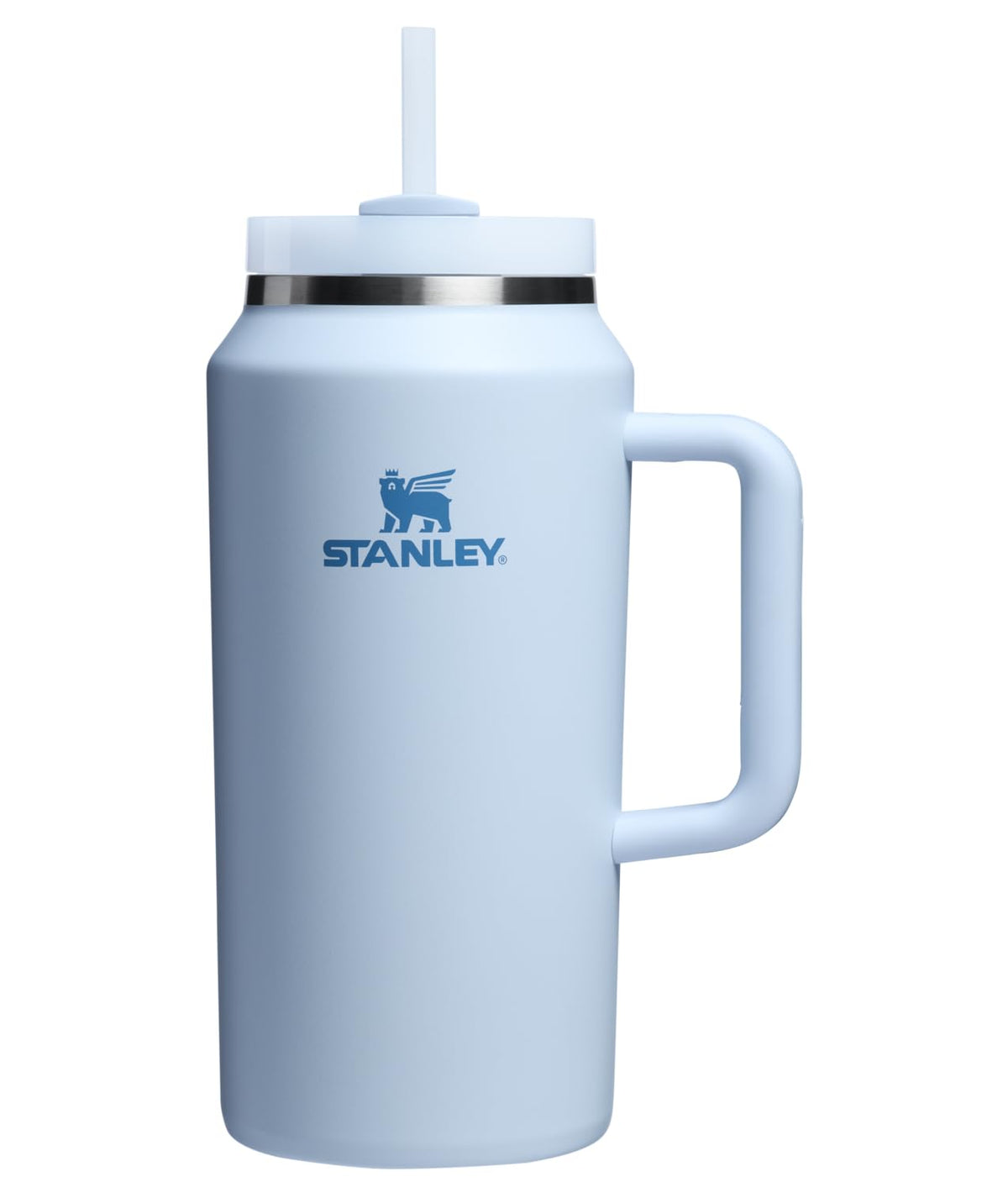 Stanley Quencher H2.0 Tumbler with Handle & Straw 64 oz | Flowstate 3-Position Lid | Large Capacity for Travel & Sports | Insulated Stainless Steel Cup | BPA-Free | Glacier
