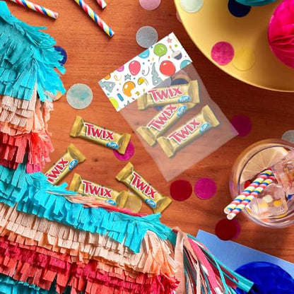 TWIX Fun Size Caramel Cookie Milk Chocolate Bars Individually Wrapped Easter Basket Egg Stuffers Easter Candy, 10.83 Oz Bag