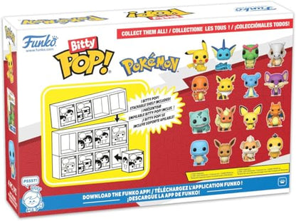 Funko Pop! Bitty: Pokemon - Charmander, Jolteon, Lapras, and Rattata - 0.9 Inch (2.2 Cm) Collectable - Stackable Display Shelf Included - Gift Idea - Party Bags Stocking