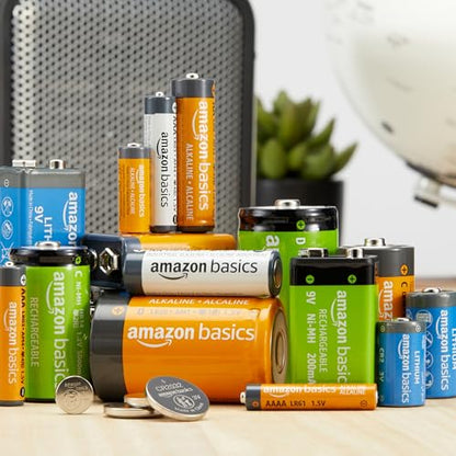 Amazon Basics 40-Pack AA Alkaline Industrial Batteries, 1.5 Volt, 5-Year Shelf Life