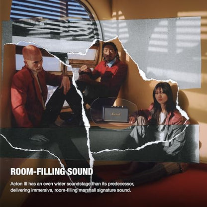 Marshall Acton III Bluetooth Home Speaker, Black