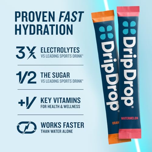 DripDrop Hydration Bold Variety Pack, Electrolyte Packets, 32 Count