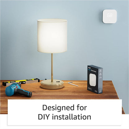 Amazon Smart Thermostat – Save money and energy - Works with Alexa and Ring - C-wire required