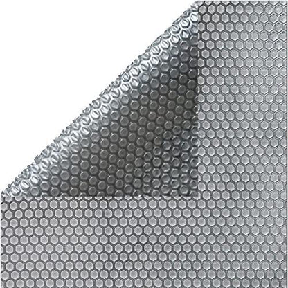 In The Swim 20' x 40' Ultra Silver Rectangle Solar Pool Cover 16 Mil for Solar Heating Above Ground Pools and Inground Pools