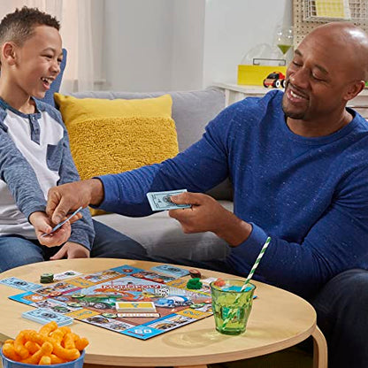 Monopoly Junior Trucks Edition Board Game for Kids Ages 5+, 2-4 Player Kids Games (Amazon Exclusive)