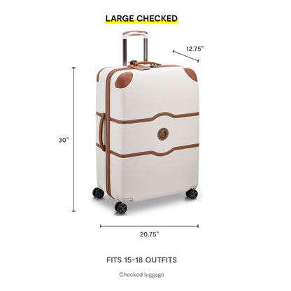 DELSEY PARIS Chatelet Air 2.0 Hardside Luggage with Spinner Wheels, Chocolate Brown, 2 Piece Set, (24/28)