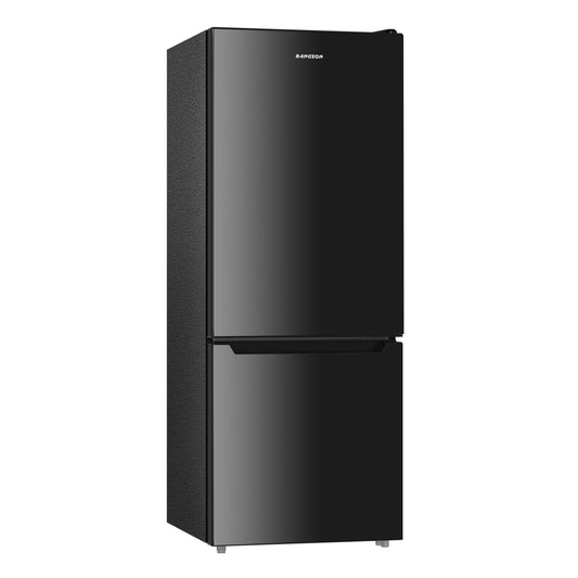 BANGSON 7.1 Cu.Ft Refrigerator with Freezer, Apartment Size Fridge with Bottom Freezer, Large Capacity, Energy Saving, Adjustable Thermostat, Low Noise, Black
