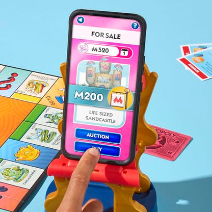Monopoly App Banking Board Game | App-Enabled Game | Links to Smart Devices | Ages 8+ | 2 to 6 Players | 45 Mins. | Family Games for Kids