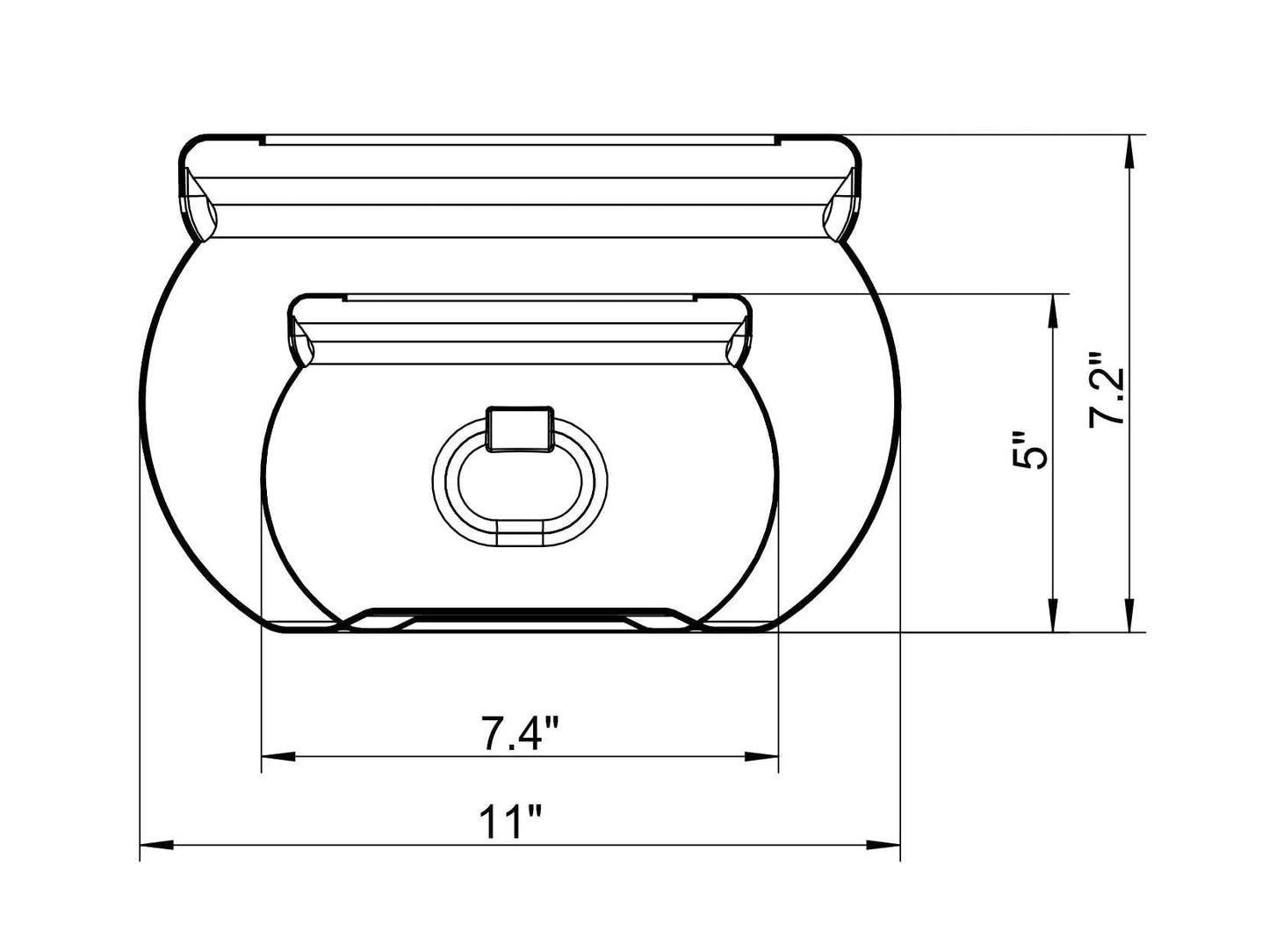 Glocamping 11" and 7.4” Package Large Easter Day, St. Patrick's Day, Halloween Black Plastic Witch Cauldron Kettle, Candy Holder, Party Favor Decoration