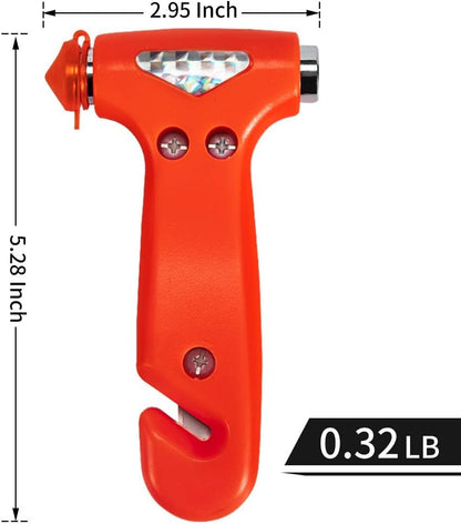 MOTORBUDDY Seatbelt Cutter and Window Breaker for Cars,Glass Breaker,Auto Escape Safety Hammer Tool Under Water,Emergency Car Safety Accessories,Truck，Vehicle