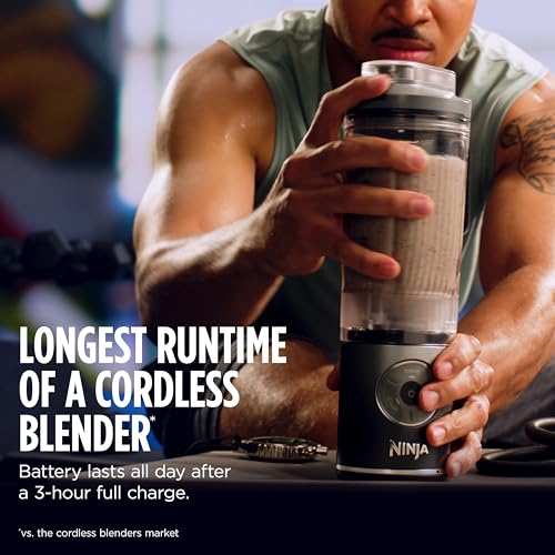 Ninja Blast Max Portable Blender, 22oz, Blue Raspberry, BC251BL2