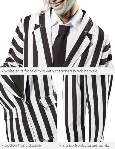 Rubies Beetlejuice: Beetlejuice Costume for Adults, Men's XL