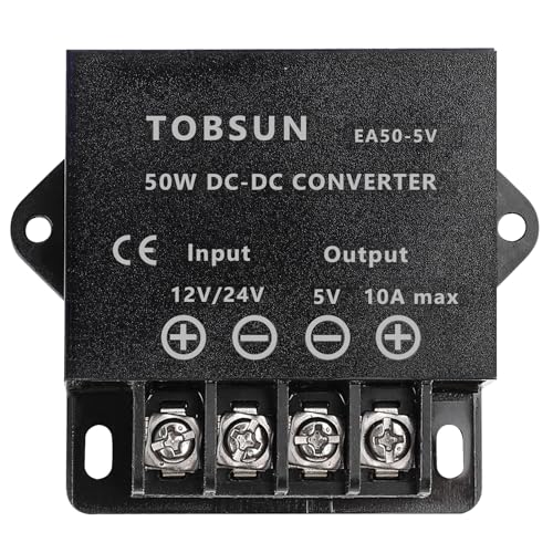 DC 12V 24V to 5V 10A 50W Power Converter Step Down Reducer 12V Regulator
