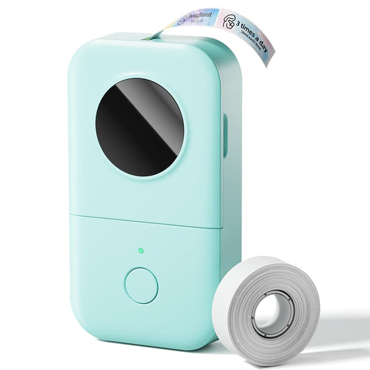 Phomemo Label Maker, D30 Portable Bluetooth Mini Label Printer Machine, Smartphone Handheld Thermal Sticker Small Labeler Multiple Templates Fonts Icon Inkless Custom Label for Home Kids, School Item