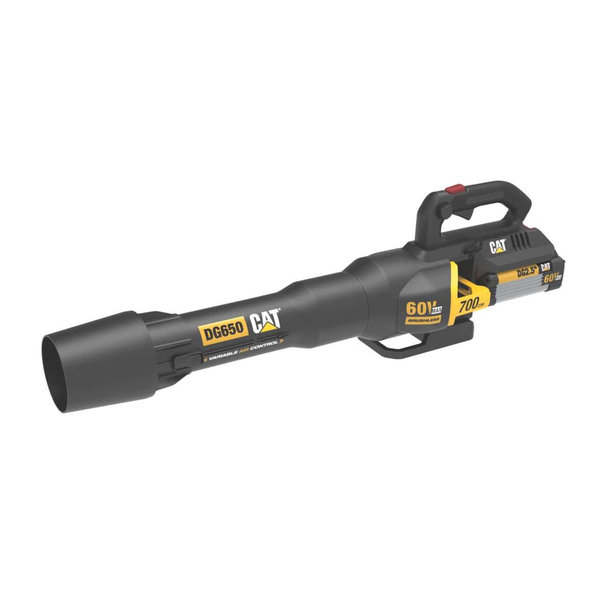 Cat DG650.9 60V 700 CFM 135 MPH Leaf Blower Cordless, Adjustable Speed Blowers for Lawn Care, Lightweight Cordless Leaf Blower with Variable Air Control – Tool Only