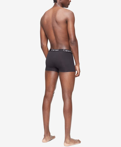 Calvin Klein Men's Ultra Soft Modern Modal 3-Pack Trunk, Black, Black, Black, M