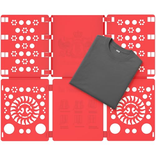 BoxLegend V3 Shirt Folding Board t Shirt Laundry Folder for Clothes Red
