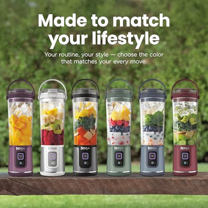 Ninja Blast Portable Blender, Cordless, 18oz Vessel, Denim Blue, BC151ND | USB-C rechargeable, cordless blending anywhere. BlastBlade crushes ice & frozen fruit. Leakproof sip lid, dishwasher safe.